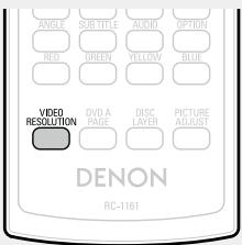 DENON DBT-3313UD - Appuyez sur VIDEO resolution. - 1