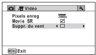 RICOH WG-30 - Suppression du bruit du vent pendant l'enregistrement d'une série vidéo (suppr. du vent) - 1