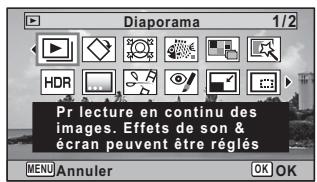 RICOH WG-30 - Utilisez le bouton de navigation (▲▼▲▶) pour désirer une icône. - 1