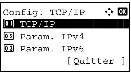 KYOCERA M2030DN - Réglages tcp/ip - 5