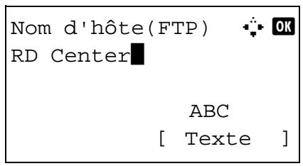 KYOCERA M2030DN - Adresse dossier (FTP) - 2