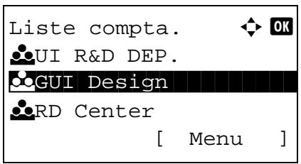 KYOCERA M2030DN - Modification des informations de compte - 4