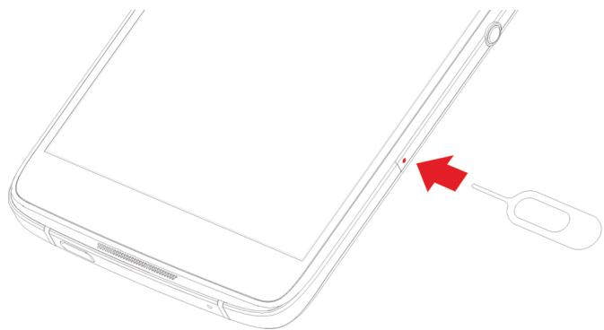BLACKBERRY DTEK50 - Insérer la carte SIM - 1