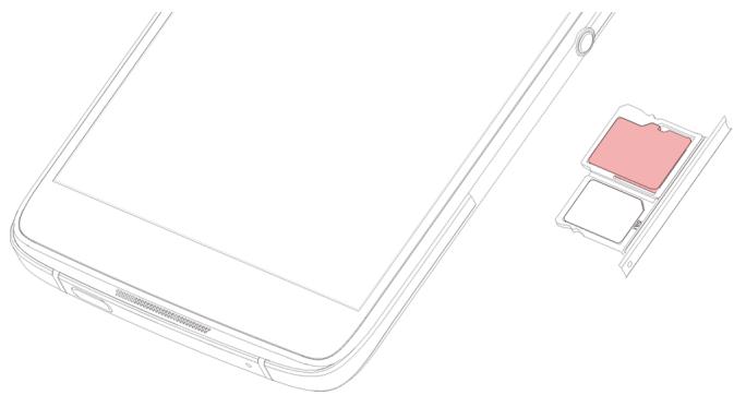 BLACKBERRY DTEK 50 - Insérer une carte multimédia - 2