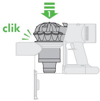 DYSON V8 ABSOLUTE - Levoyant est allumé pendant la charge. - 5