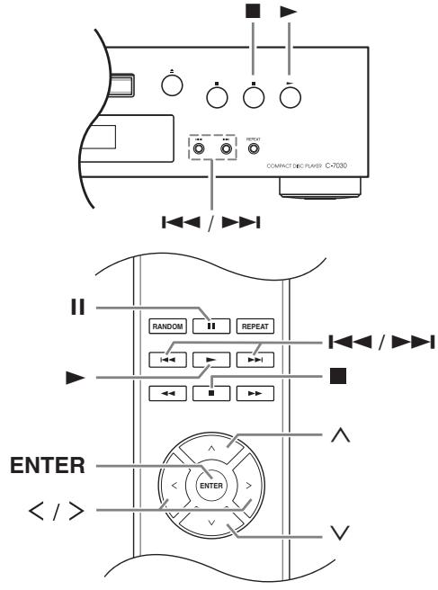 ONKYO C-7030 - Sélection de fichiers dans le mode de navigation - 1