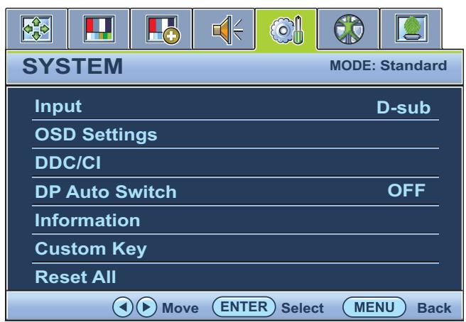 BENQ BL2400PT - Menu système - 1