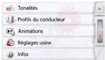 BECKER TRUCK - Menu des réglages du système - 3