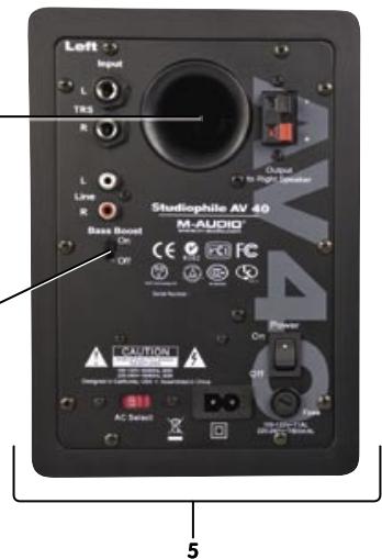 M-AUDIO STUDIOPHILE AV 40 - Contenu de l'emballage - 2