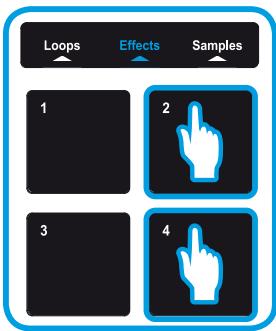 HERCULES DJ CONSOLE MK4 - Lancer un effet sur un morceau chargé et en cours de lecture - 3