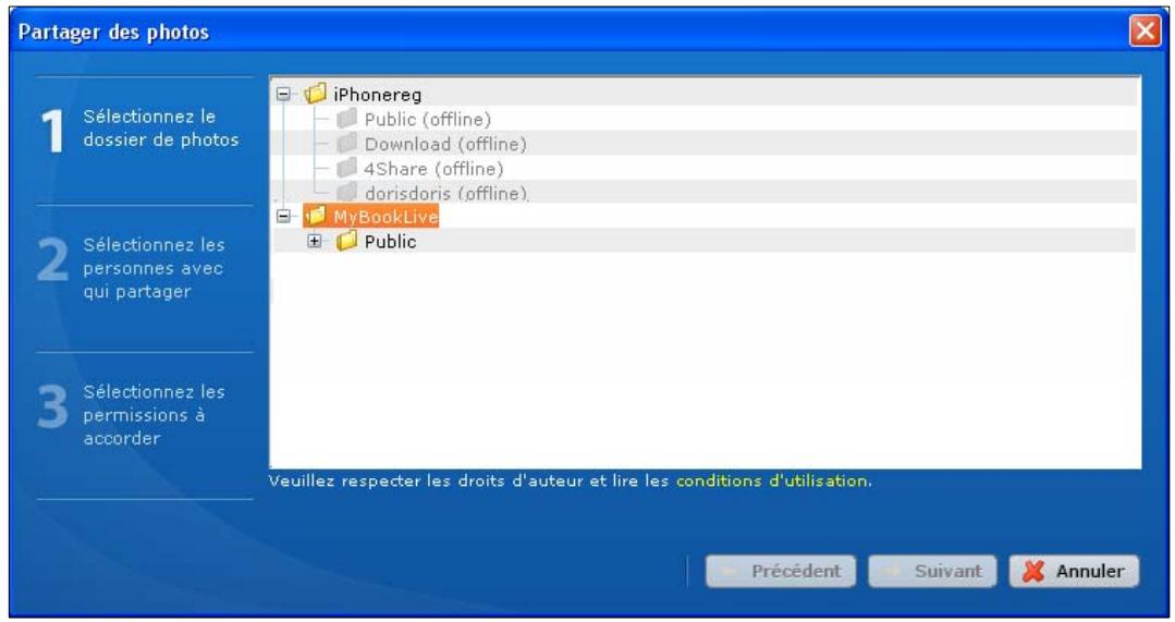 WESTERN DIGITAL MY BOOK LIVE DUO - Partage de fichiers avec d'autres - 2