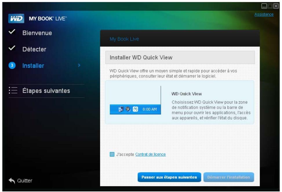 WESTERN DIGITAL MY BOOK LIVE DUO - Étape 2 : installer WD quick view - 2