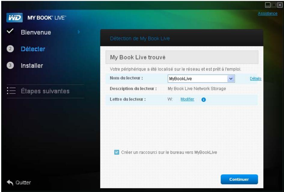 WESTERN DIGITAL MY BOOK LIVE DUO - Étape 1 : détection du lecteur my book live - 5