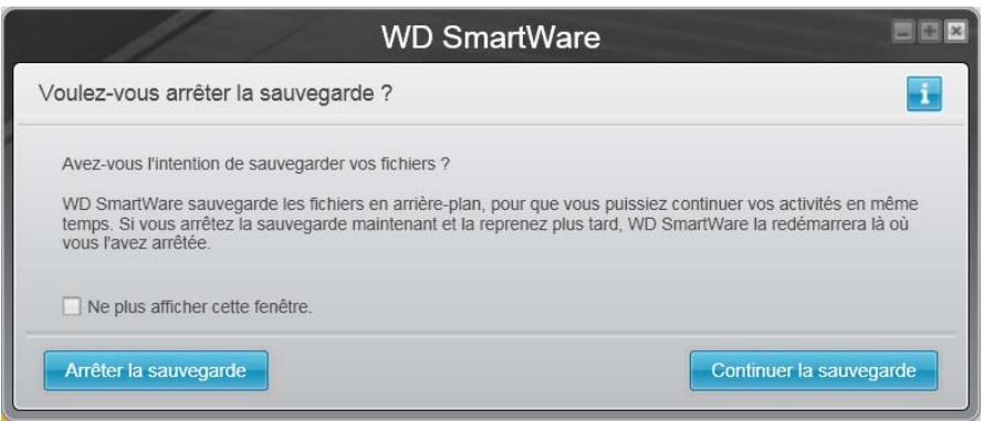 WESTERN DIGITAL MY BOOK LIVE DUO - Pendant la sauvegarde : - 1