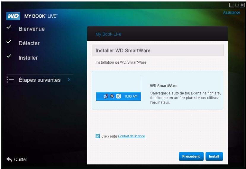 WESTERN DIGITAL MY BOOK LIVE DUO - Installation de WD smartware - 2