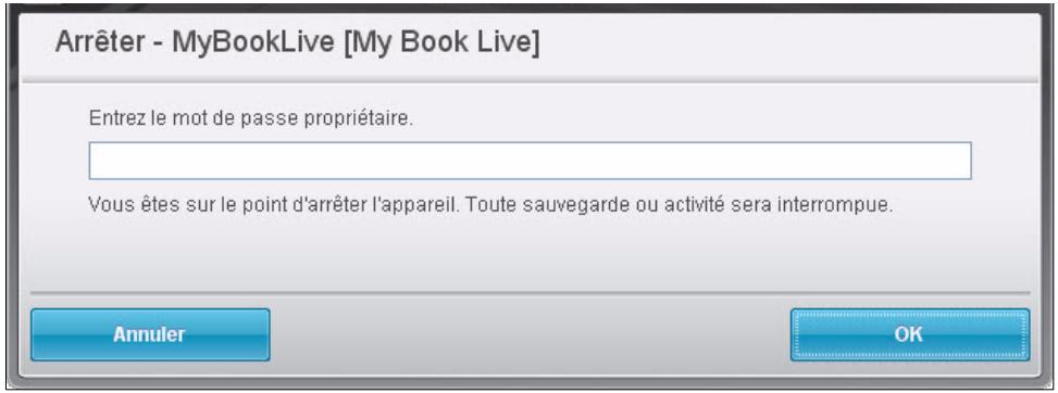 WESTERN DIGITAL MY BOOK LIVE DUO - Avertissement! ne pas débrancher le lecteur pendant l'arrêt. - 1