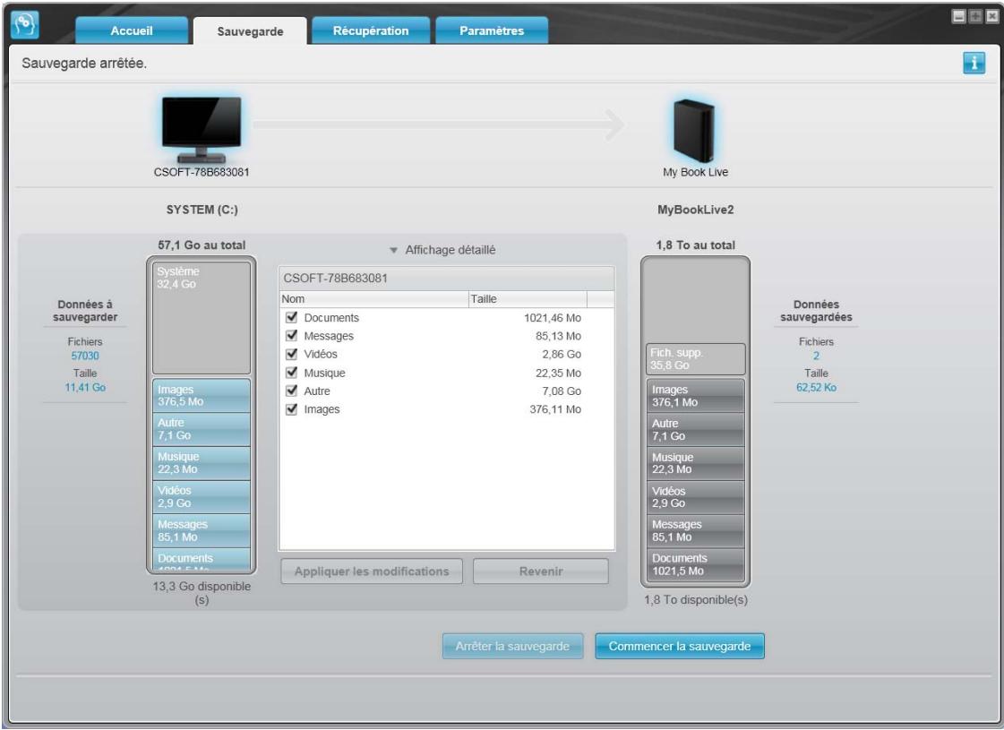WESTERN DIGITAL MY BOOK LIVE DUO - Sélection de contenu spécifique à sauvegarder - 1