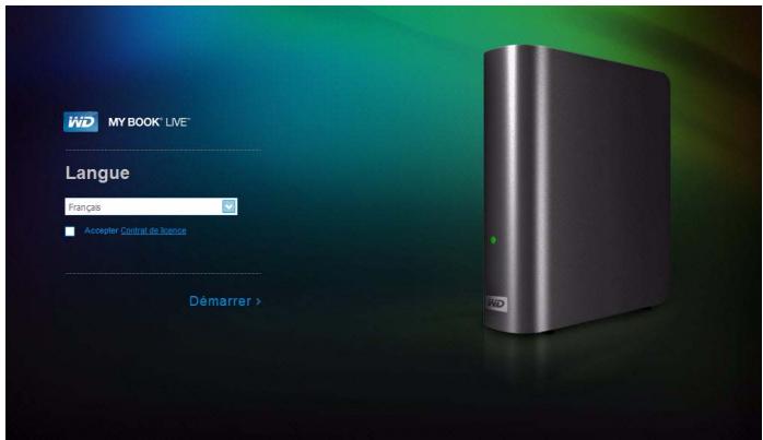 WESTERN DIGITAL MY BOOK LIVE DUO - Démarrage du tableau de bord du WD my book live - 1