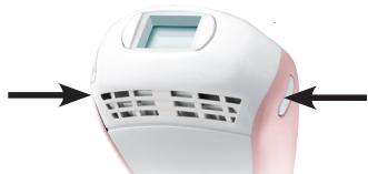 REMINGTON I LIGHT IPL6750 - \* Boutons de déblocage de l'accessoire - 1