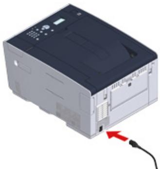 OKI C532DN - Connexion du code d'alimentation - 1