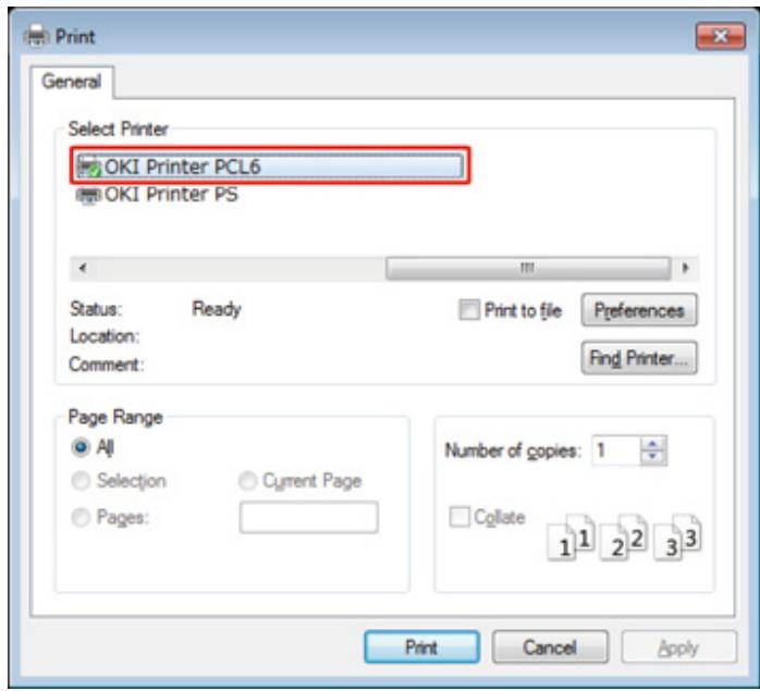 OKI C532DN - Pour le pilote d'imprimante PCL windows - 1