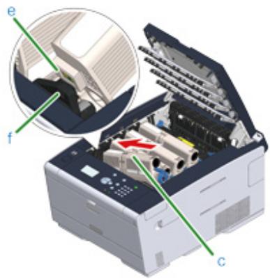 OKI C532DN - Remplacement des cartouches de toner - 11