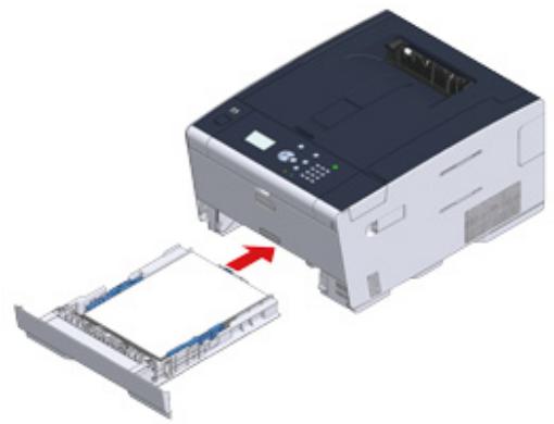 OKI C532DN - Chargement du papier dans le bac 1/2/3 - 6