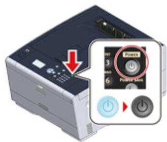 OKI C532DN - Éteindre la machine - 1