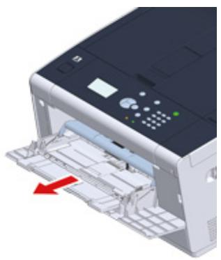 OKI C532DN - Chargement du papier dans le bac MF - 2