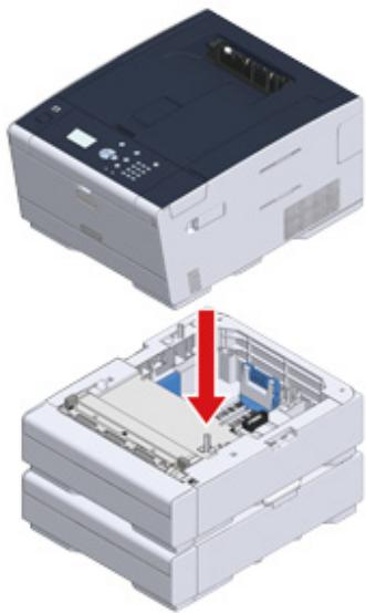 OKI C532DN - Installation d'un bac supplémentaire - 5