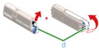 OKI C532DN - Remplacement des cartouches de toner - 9