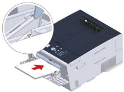 OKI C542DN - Chargement du papier dans le bac MF - 6