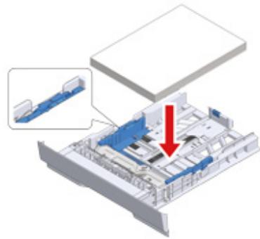 OKI C542DN - Chargement du papier dans le bac - 5