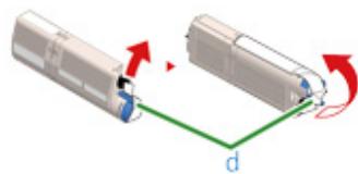 OKI C542DN - Remplacement des cartouches de toner - 9