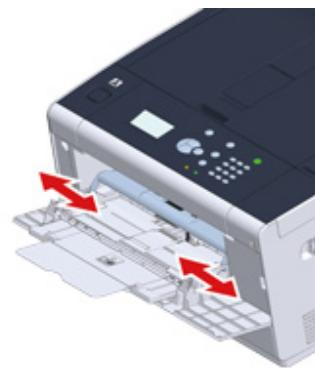 OKI C542DN - Chargement du papier dans le bac MF - 4