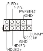 ASROCK H77M - En-tête du panneau système - 1