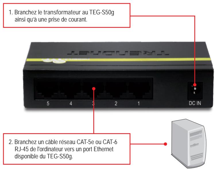 TRENDNET TEG-S80G - Installation du matériel - 1
