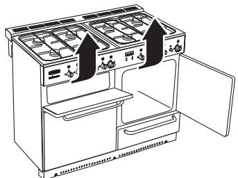 FALCON CLASSIC 110 - Déplacement de la cuisinière - 3