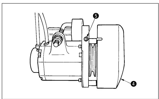 JUKI DDL 5550-4 - Réglage du couvercle de courroie (lorsque le M91 est utilisé) - 4