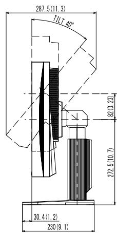 EIZO COLOREDGE CG243W - Dimensions externes - 9