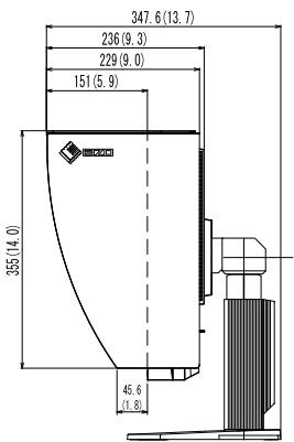 EIZO COLOREDGE CG243W - Dimensions externes - 14