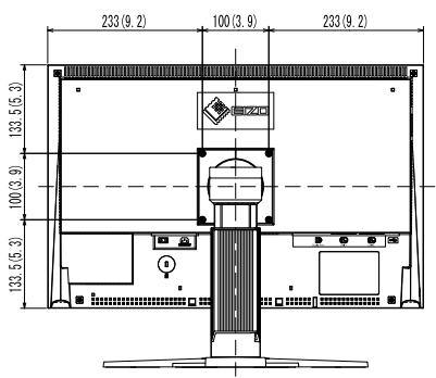 EIZO COLORGRAPHIC CG245W - Dimensions externes - 10