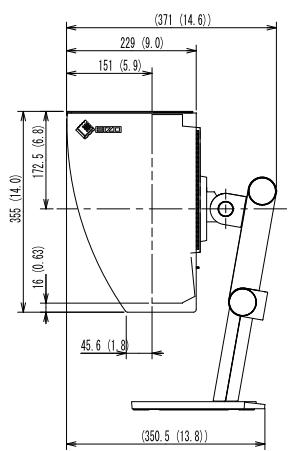 EIZO COLORGRAPHIC CG245W - Dimensions externes - 6