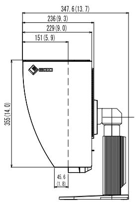 EIZO COLORGRAPHIC CG245W - Dimensions externes - 14