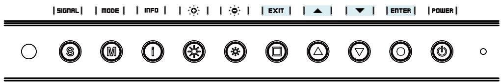 | SIGNAL | MODE | INFO | EXIT | ENTER | POWER | ○ S M I * * □ △ ▽ ○ ⏻
