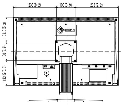 EIZO COLORGRAPHIC CG275W - Dimensions externes - 10