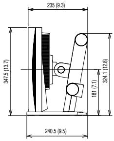 EIZO FLEXSCAN S2243W - S2233W/S2243W (pied réglable en hauteur) - 9