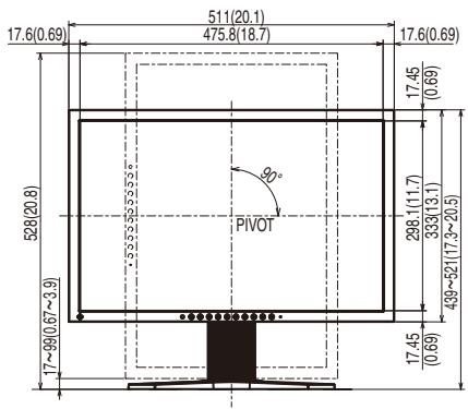 EIZO FLEXSCAN S2243W - S2233W/S2243W (pied réglable en hauteur) - 1