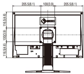 EIZO FLEXSCAN S2243W - S2233W/S2243W (pied réglable en hauteur) - 3