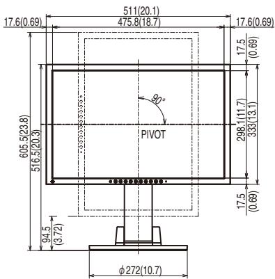 EIZO FLEXSCAN S2243W - S2233W/S2243W (pied réglable en hauteur) - 4